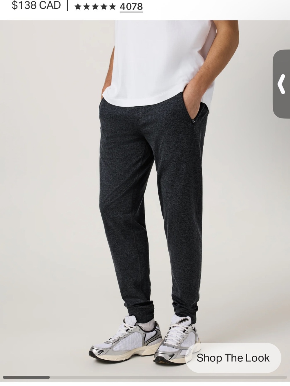 Vuori Ponto Perforamance Jogger Pants - charcoal - large